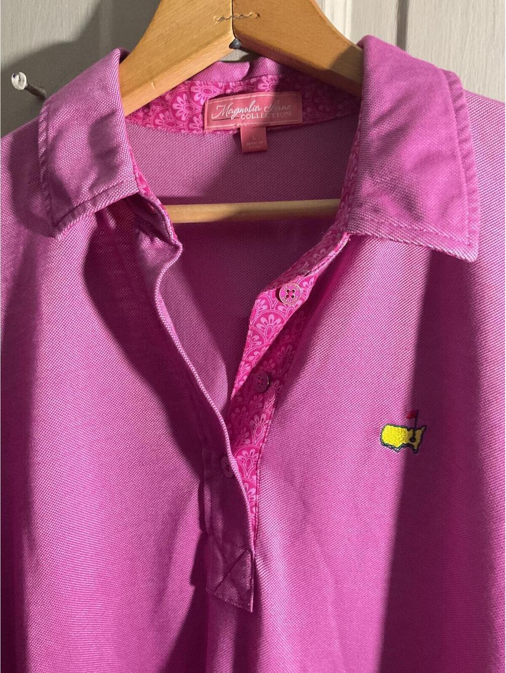 Magnolia Lane Orchid Masters Golf Short Sleeve Polo Shirt/ Large - Picture 5 of 11